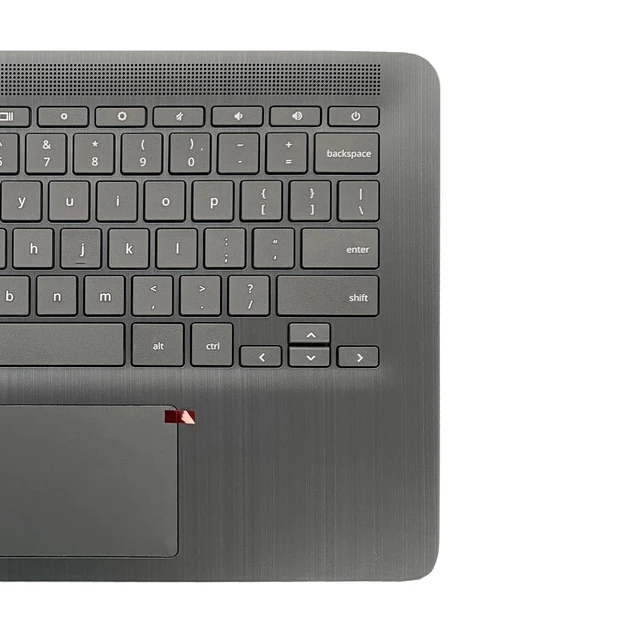 Alt view image 9 of 10 - Wzqrps Replacement for HP Chromebook 14 G6 CB14G6 CelN4000 Laptop Upper Case Palmrest Keyboard Touchpad Assembly Part L90459-001 Top Cover