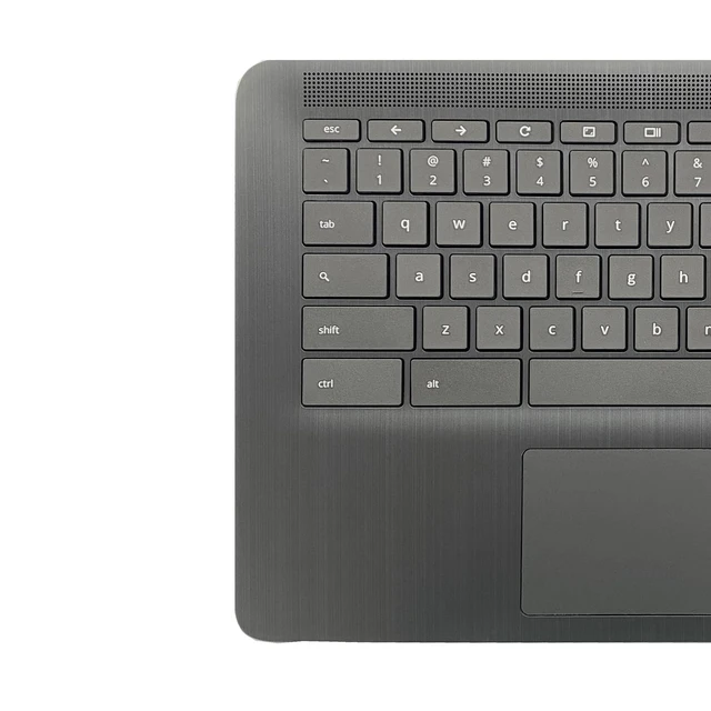 Alt view image 8 of 10 - Wzqrps Replacement for HP Chromebook 14 G6 CB14G6 CelN4000 Laptop Upper Case Palmrest Keyboard Touchpad Assembly Part L90459-001 Top Cover