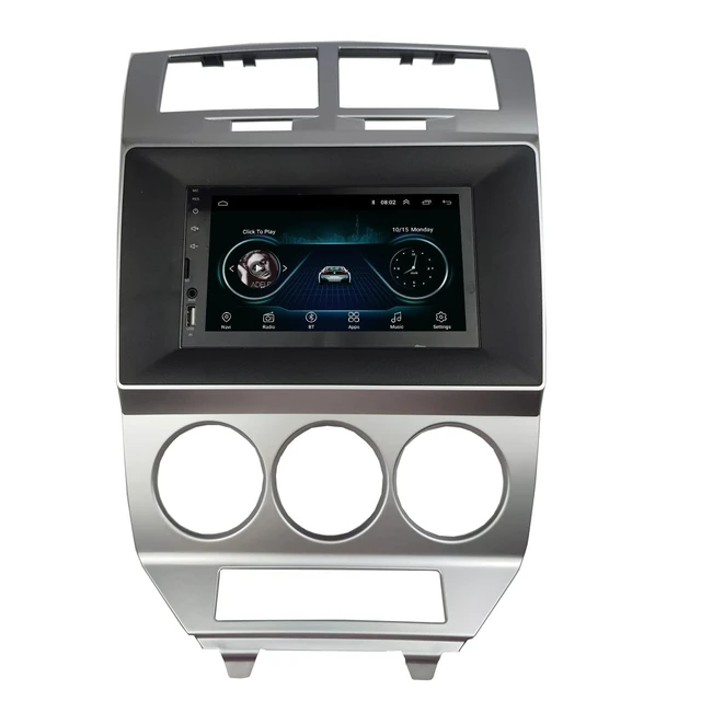 Alt view image 7 of 8 - DKMUS Radio Stereo Dash Installation Mount Trim Kit Compatible with Dodge Caliber 2007-2010 for 10.1" and Double Din