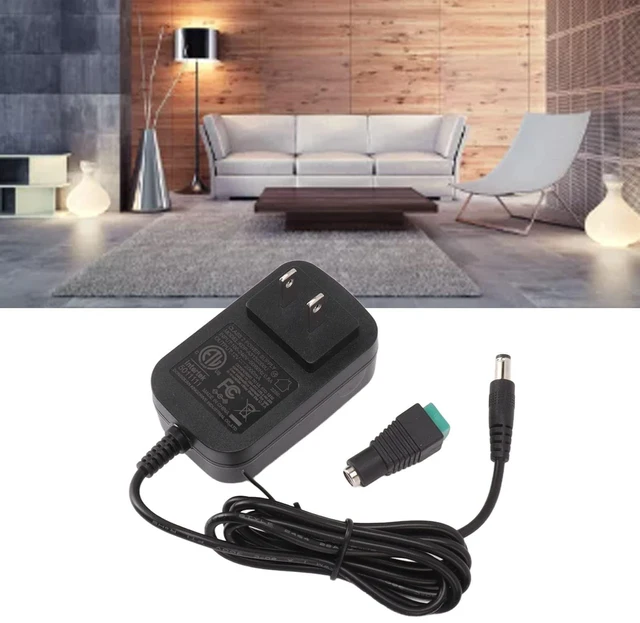Alt view image 9 of 10 - Tgoon AC to DC Power Adapter 12V 2A Universal Power Supply for LED Light Strips CCTV Cameras Monitors TV with Overload Short Circuit Protection Stable Performance Low Noise