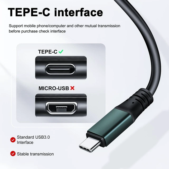 Alt view image 7 of 10 - Kumiho 65Ft Link Cable for PC VR Compatible with Oculus/Quest 3S/3/2/1/Pro,Pico 4/Ultra Accessories and SteamVR, High Speed PC Data TransferUSB 3.0 A to USB C Cable for VR Headset
