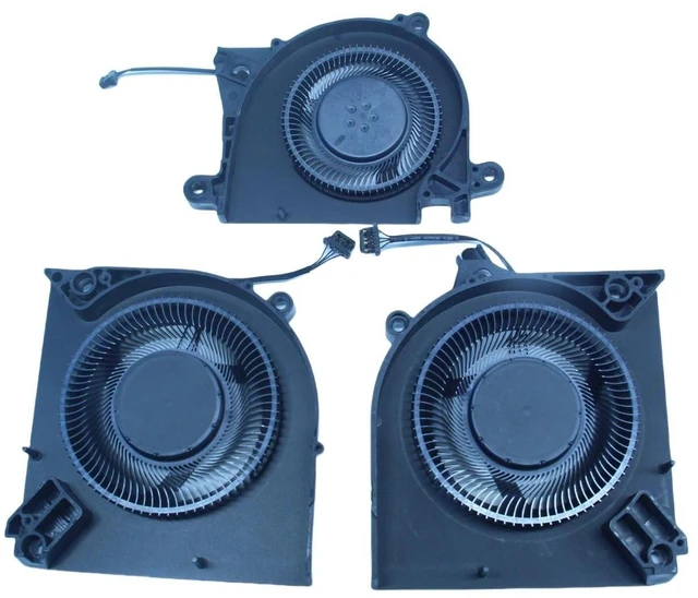 Alt view image 4 of 6 - Replacement New CPU+GPU+CPU subfan Cooling Fan for Dell Alienware M16 R1 07WCYX 7WCYX MG75091V1-C150-S9A MG75091V1-C160-S9A DC12V 0.42A EG50060S1-C640-S9A DC5V 0.44A