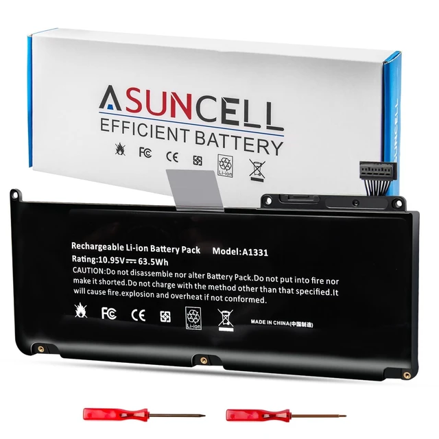 Alt view image 6 of 10 - ASUNCELL A1331 13" A1342 (Late 2009 Mid 2010) Laptop Battery for Apple MacBook Unibody fits 661-5391 020-6582-A MC233LL/A MC207LL/A MC516LL/A
