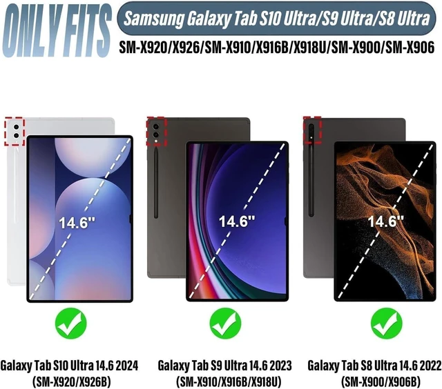 Alt view image 7 of 10 - Touchpad Galaxy Tab S10 Ultra/S9 Ultra/S8 Ultra Keyboard Case - 7 Color Backlit Keyboard Smart Protective Cover with S Pen Holder for Samsung Galaxy Tab S9 Ultra 2023/S8 Ultra 2022 14.6 inch
