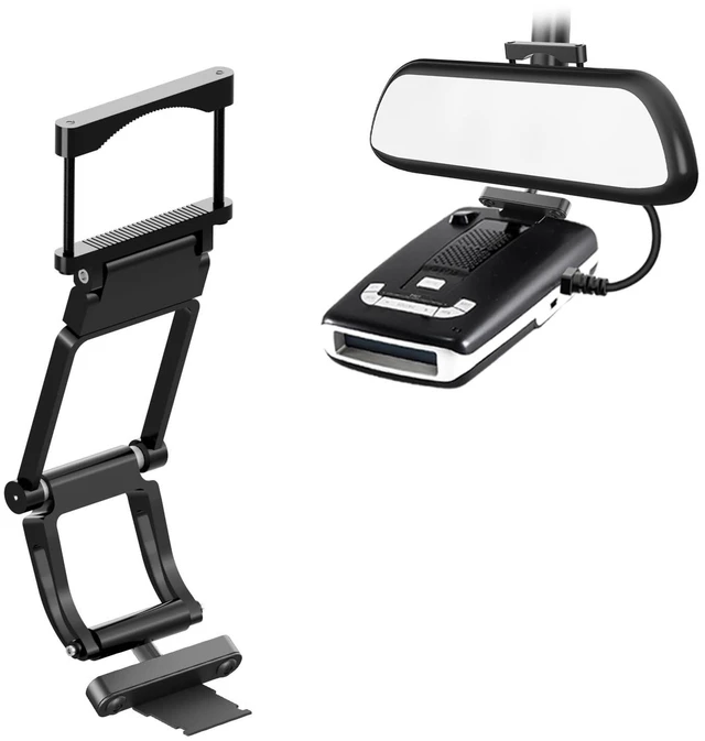 Alt view image 6 of 10 - xsaaczm Aluminum Rearview Mirror Radar Detector Mount, Compatible with Escort MAX, MAX2, 2015-2019 MAX 360 Radar Detectors