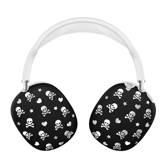 Alt view image 6 of 10 - VELVET CAVIAR Case Cover for AirPods Max Headphones ^^ Cute Protective Design (Chrome Skulls)