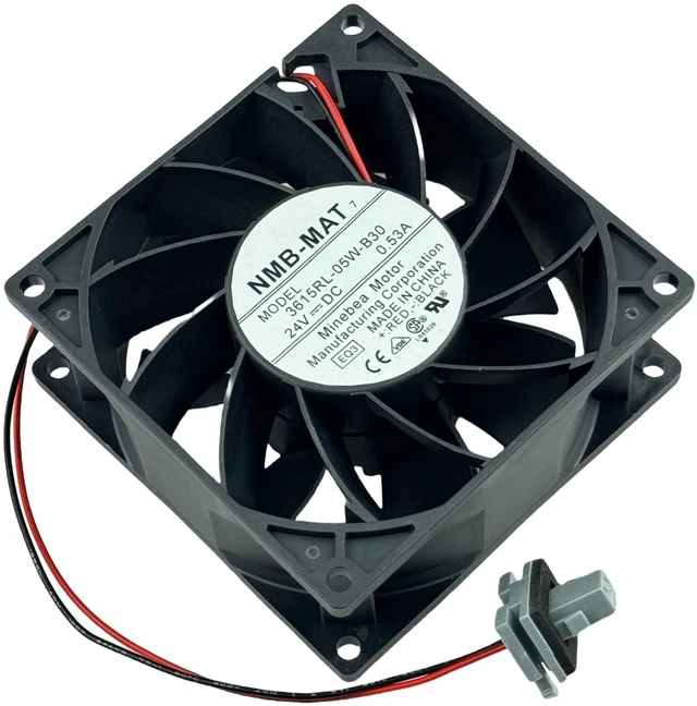 Alt view image 10 of 10 - 3615RL-05W-B30 Inverter Cooling Fan, DC24V 0.53A 929238mm Cooling Fan 3615RL-05W-B30