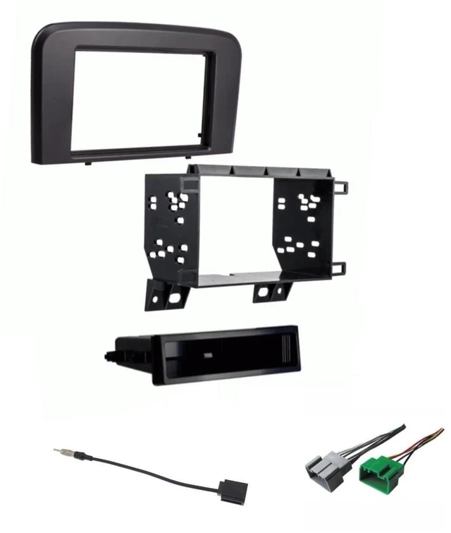 Alt view image 3 of 3 - Double/Single DIN Car Stereo Install Dash Kit, Wire Harness, and AM/FM Radio Antenna Adapter Combo -No Factory External Amp Vehicles: Made for Volvo: 1999 2000 2001 2002 2003 2004 2005 2006 S80