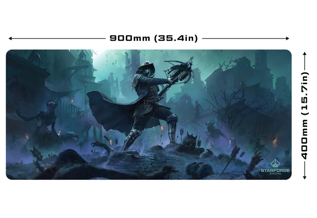 Alt view image 6 of 8 - Starforge - Witchhunter - Path of Exile 2 Gaming Desk Mat Large Extended Mouse & Keyboard Pad