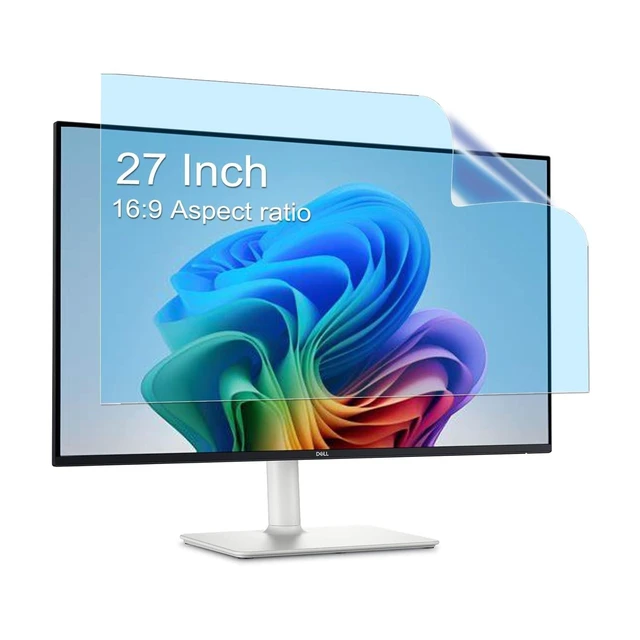 Alt view image 11 of 12 - 27-Inch Anti-Blue Light & Anti-Glare Screen Protector for 16:9 Widescreen Monitors ^^ Premium Anti-Scratch, UV Blocking Filter ^^ Reduce Eye Fatigue, Strain & Enhance Eye Protection