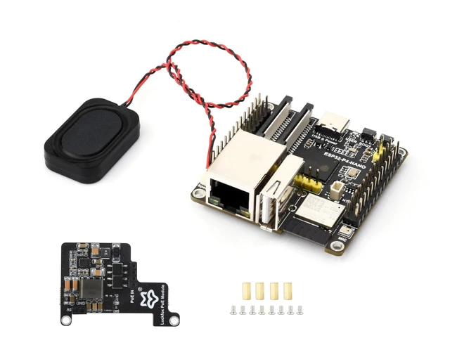 Alt view image 6 of 10 - ESP32-P4-NANO Development Board, Based On ESP32-P4 Chip with RISC-V Dual-Core and Single-Core Processors, Supports Wi-Fi 6 and Bluetooth 5/BLE, with Speaker and PoE Module(4 Items)