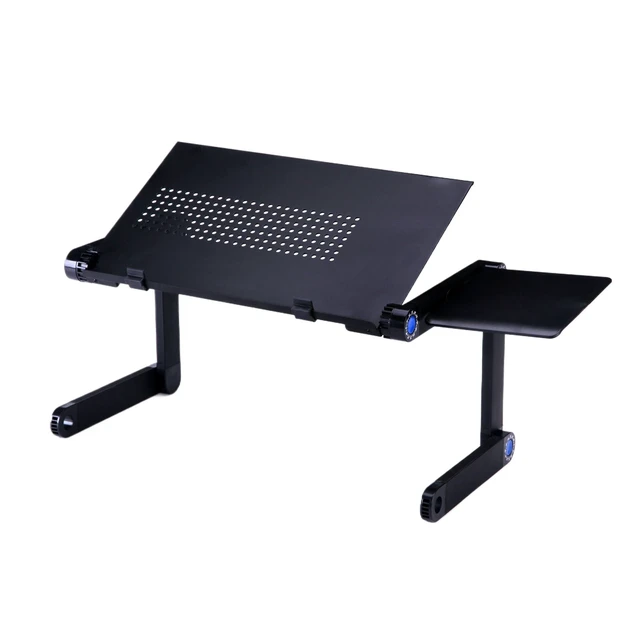 Alt view image 6 of 10 - Zippace Adjustable Lap Desk Laptop Computer Portable Multifunctional Ergonomic Vented Table Stand Tray Mount Holder(420 * 260mm with Mouse Pad, Black)