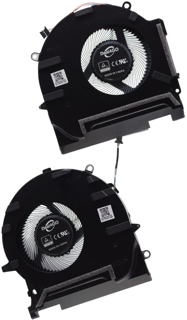 Alt view image 12 of 12 - Deal4GO 9.6W CPU & GPU Graphics Cooling Fan M57139-001 Replacement for HP OMEN 17-CK 17-CM 17-CK0000 17-CK1010NR