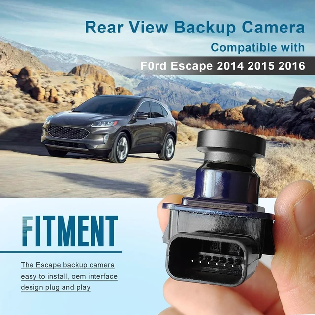 Alt view image 10 of 10 - Rear View Backup Camera Parking Assist Replacement for Ford Escape 2014-2016 Camera Replace# GJ5T19G490AD GJ5T-19G490-AB EJ5Z-19G490-A