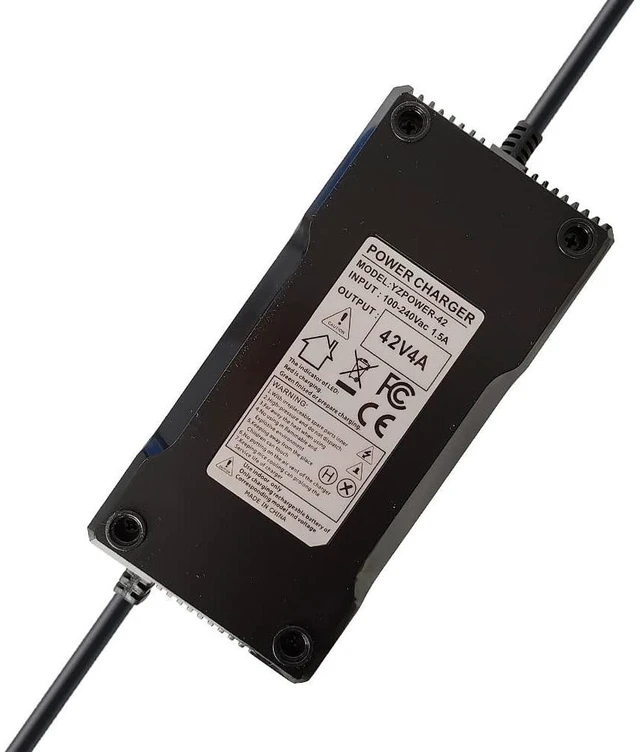 Alt view image 9 of 10 - Abakoo 42V 4A Battery Charger Adapter for 36V Lithium Li-ion Battery Pack with DC 5.5 x 2.5mm/5.5 x 2.1mm Plug