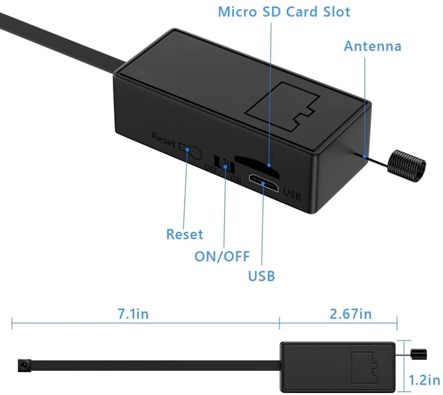 Alt view image 12 of 12 - DuboCam Mini Camera DIY Module - Full HD 1080P Tiny Video Cameras - Small Security Cam for Home & Nanny Use - No WiFi Needed