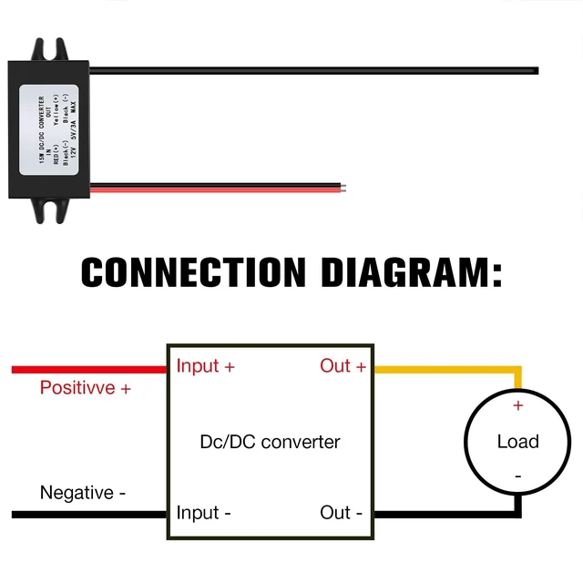 Alt view image 9 of 10 - Weewooday 8 Pieces 12v to 5v Dc Converter Buck Module USB Output Power Adapter Dc Car Power Converter Regulator