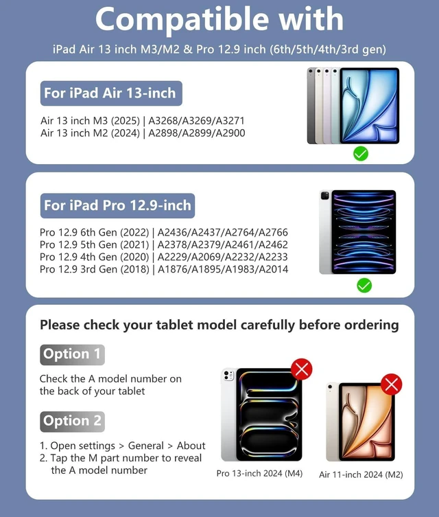 Alt view image 7 of 10 - Harvopu for iPad Air 13 Inch & Pro 12.9 Case with Keyboard - Multi-Touch Trackpad, 7 Colors Backlit, Detachable Folio Keyboard Cover for iPad Pro 12.9 (6th, 5th, 4th, 3rd gen), Air 13 M3/M2 (Blue)