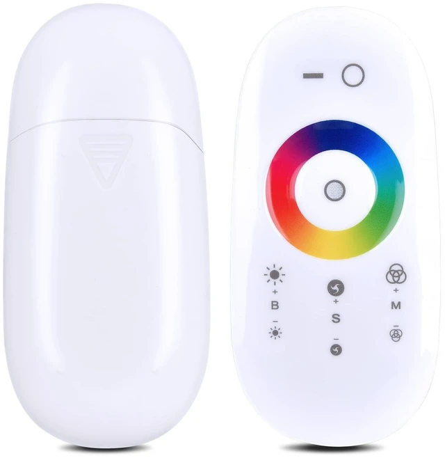Alt view image 10 of 10 - 2.4GHz RF Touch Remote RGB LED Controller and Phone Adapter Touch Screen Dimmer for 5050 3528 RGB Flexible LED Strip Light (Support DC12V~24V)