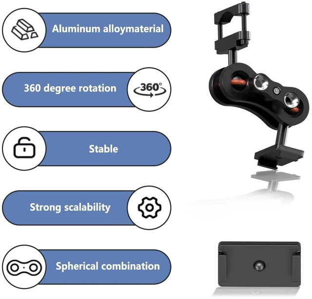 Alt view image 12 of 12 - Suitable for PRUVEEO Dash Cam Mount, Aluminum Rearview Mirror Mounting Bracket Kit, Compatible with PRUVEEO D30 Dash Cam D30