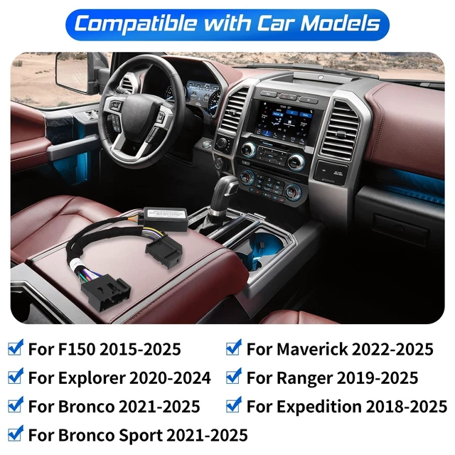 Alt view image 12 of 12 - Auto Start Stop Eliminator Fit for F150/Expedition/Ranger/Bronco/Bronco Sport and 2021-2025 Maverick Autostop Eliminator Engine Upgrade Plug&Play,Easy Install Car Accessories