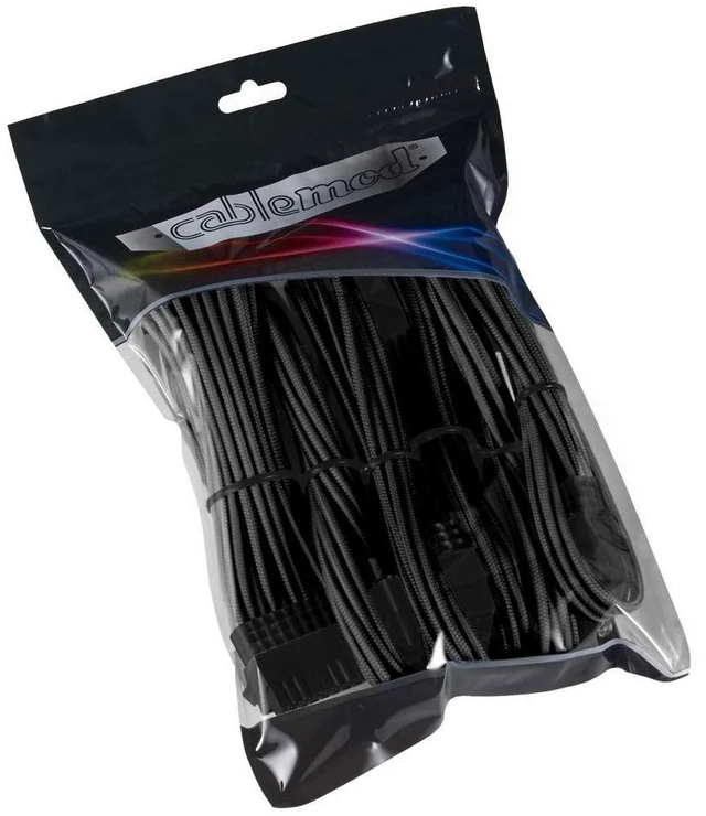 Alt view image 8 of 8 - CableMod Pro ModMesh Sleeved Cable Extension Kit (Black)
