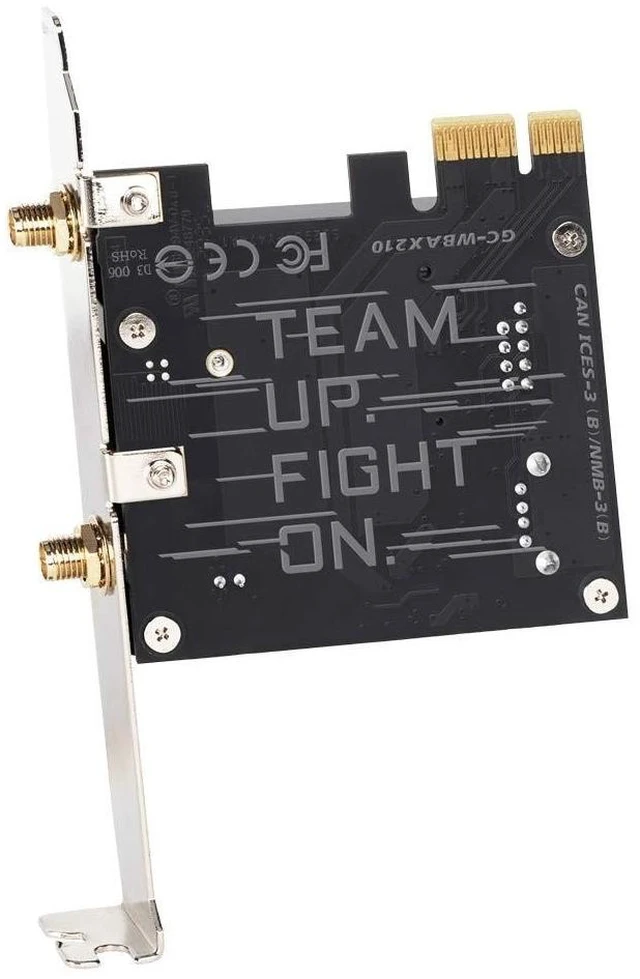 Alt view image 9 of 9 - GIGABYTE WiFi 6E GC-WBAX210 (2x2 802.11ax/ Tri-Band WiFi/Bluetooth 5.2/ PCIe Expansion Card)