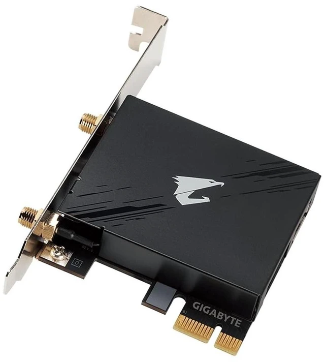 Alt view image 8 of 9 - GIGABYTE WiFi 6E GC-WBAX210 (2x2 802.11ax/ Tri-Band WiFi/Bluetooth 5.2/ PCIe Expansion Card)