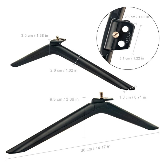 Alt view image 7 of 8 - TV Stand Legs Tabletop TV Mount Holder Base Applicable for Hisense 75" 4K UHD TV 75R6E3 75A53FUA HU75A6170FUWR 75U6G 75A6H 70A61G 75A66FUA 75A53FUR(0005) 75A66EEVS 70A519FAVT HU70A6109FUWA 75A53FJ