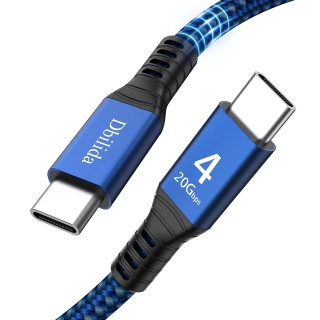 Alt view image 6 of 10 - Thunderbolt 4 Cable 15FT Compatible, 1.6FT 2.3FT 3.3FT 4FT 5FT 6.6FT 10FT, 240W, 20Gbps, 4K 60Hz, USB 4 USB C Cable for MacBook Pro/Air, SSD, Dell XPS HP, iPhone 17, SSD, Mac mini M4 Pro