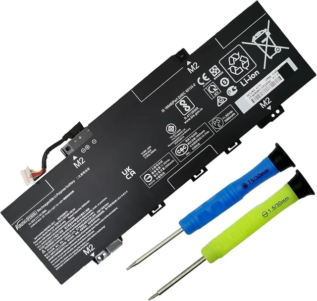 Alt view image 6 of 10 - AURUNHO PC03XL Laptop Battery Replacement for HP Pavilion x360 14 Convertible PC 14-DW 14-DY 14-DH 14-BA 14-CD 15-ER Series M24648-005 HSTNN-OB1W M24421-271 M24421-AC1 11.55V