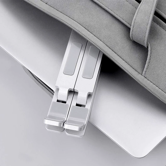 Alt view image 8 of 8 - ElfAnt Laptop Stand Adjustable Portable Aluminum for 10" - 17" Laptop Tablet