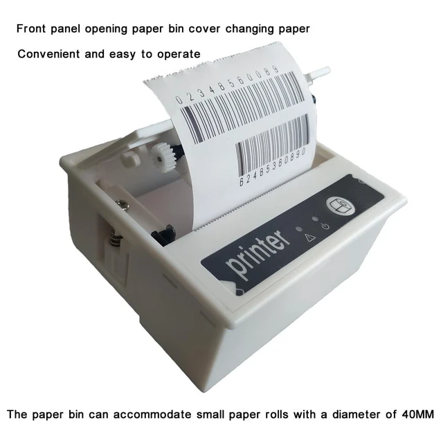 Alt view image 7 of 10 - PRIMUZ Embedded Thermal Small Ticket Printer 58MM Serial Port Printing Support for Secondary Development TTL/RS232 Printing Module