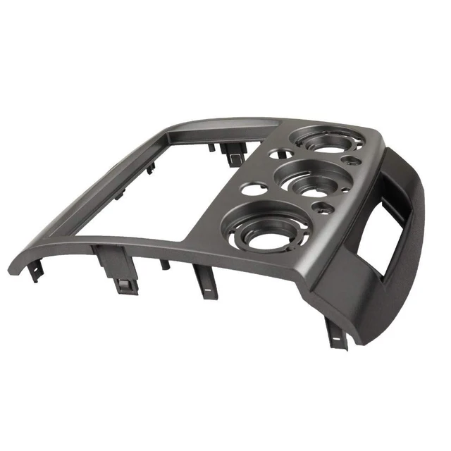 Alt view image 6 of 8 - YuYue Radio Stereo Panel for Ford Everest Ranger Mazda BT-50 BT50 2 Din Car Radio Frame Fasciaascia Panel DVD Stereo CD Panel Dash Mount Refit Installation Trim Kit Frame (Silver)