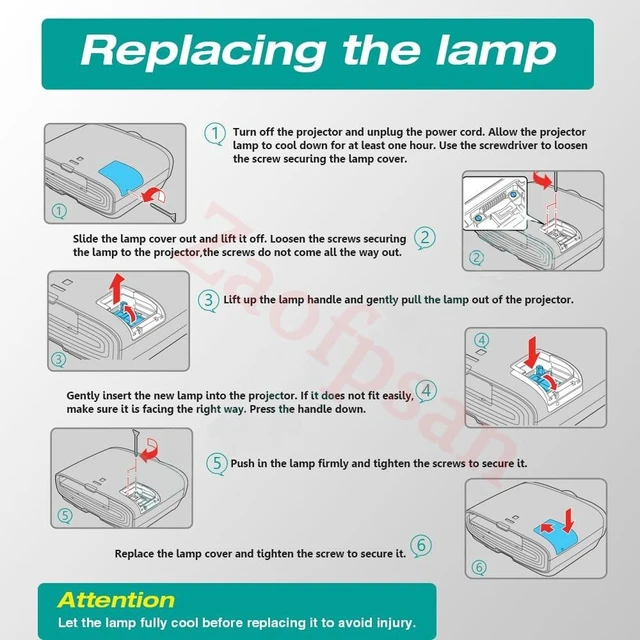 Alt view image 10 of 10 - Zaofpsan BL-FP240G /SP.7AZ01GC01 A+ Quality Replacement Projector Lamp for Optoma HD143X DH350 EH335 WU335 HD270e HD27Be HD27e HD243X Bulb with Housing