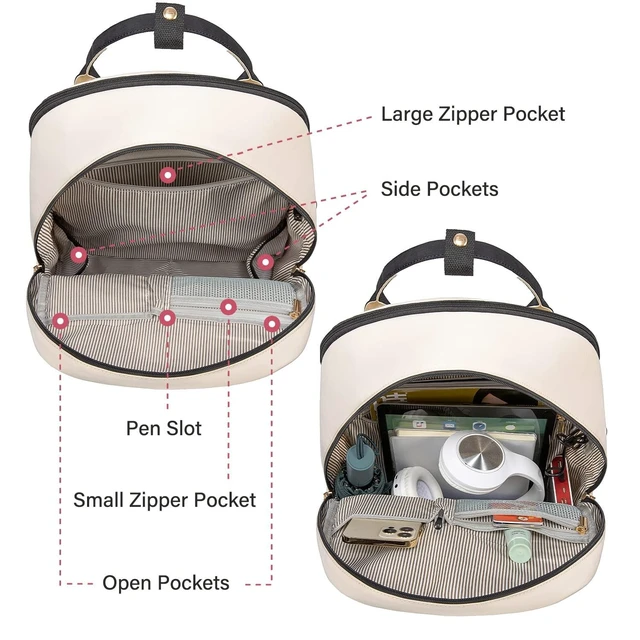 Alt view image 9 of 10 - LOVEVOOK Laptop Backpack for Women Men, 17.3 Inch Laptop Bag with USB Port Fashion Waterproof Backpacks Teacher Nurse Stylish Travel Bags Vintage Daypacks Bookbag for College School Work