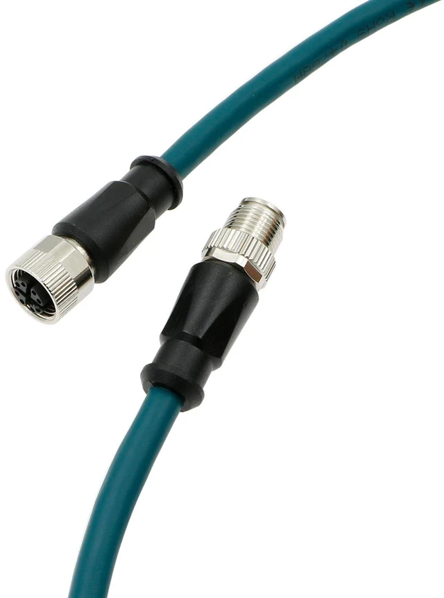 Alt view image 6 of 8 - AConnect M12 8 Pin X-Code Male to M12 X-Code Female Sensor Connector High Flexible Waterproof Industrial Cable for Cognex Industrial Cameras Automation Device Network 5M