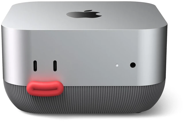 Alt view image 6 of 10 - Lonelyfox Mac mini M4 & M4 Pro Dock Stand Front Power Button Access, Cooling ABS Stand, Anti-Dust & Anti-Slip Design for Airflow & Desk Organization Essential Mac mini M4 Accessories (Black)