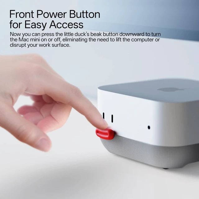 Alt view image 7 of 10 - Lonelyfox Mac mini M4 & M4 Pro Dock Stand Front Power Button Access, Cooling ABS Stand, Anti-Dust & Anti-Slip Design for Airflow & Desk Organization Essential Mac mini M4 Accessories (Black)