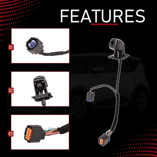 Alt view image 10 of 10 - Motarithl 99241-K0000 Rear View Backup Camera Compatible with 2020 2021 2022 Kia Soul Parking Assist Camera Replaces 99241K0000