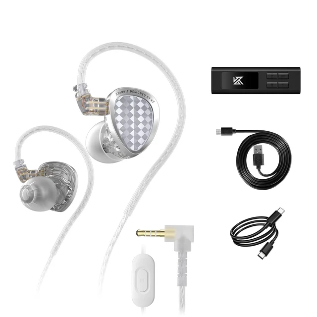 Alt view image 6 of 10 - KZ Starbit IEM for FPS Gaming Earbuds with Mic, 1DD+1BA in-Ear Monitor