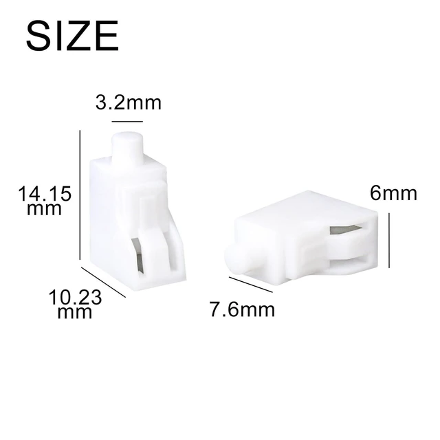 Alt view image 8 of 10 - Duogalia LC Fiber Optic Dust Caps, 100 Pack LC Simplex Dust Caps for Fiber Optic Quick Connector, Patch Cord, Pigtail and Adapter