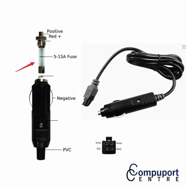 Alt view image 7 of 10 - CompuPort DC 12V CLA with 4-Pin Molex Connector, a Compact and efficient Power Solution is Designed for powering Wireless modems in Vehicles.