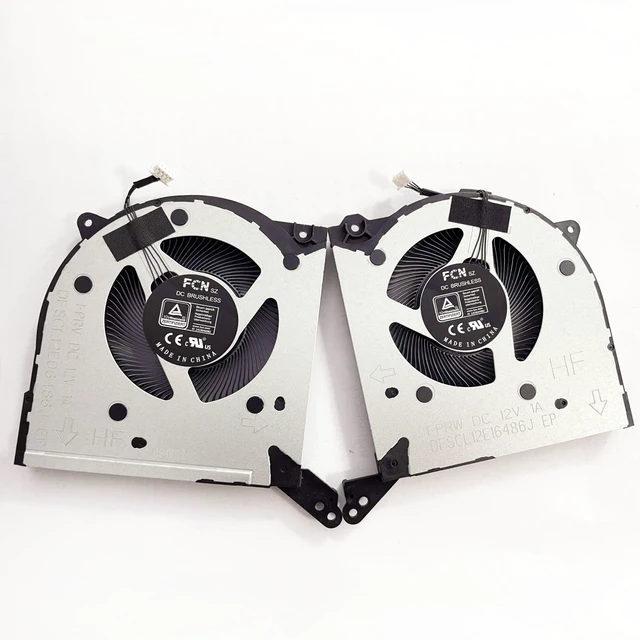 Alt view image 7 of 10 - Fleshy Leaf Replacement CPU+GPU Cooling Fan for Lenovo Legion 7 16IAX7 (82TD) R9000K Y9000K (2022) RTX 3080 3070 5H40S20727 5H40S20728 5H40S20729 5H40S20730 DFSCL12E06486J FPRV DFSCL12E16486J FPR
