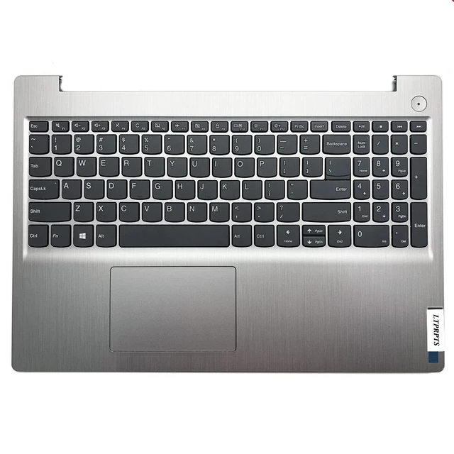 Alt view image 6 of 10 - LTPRPTS Replacement Laptop Upper Case Palmrest Keyboard Touchpad Assembly Part for Lenovo IdeaPad 3 15IIL05 5ADA05 15IML05 5CB1D03689 Silver