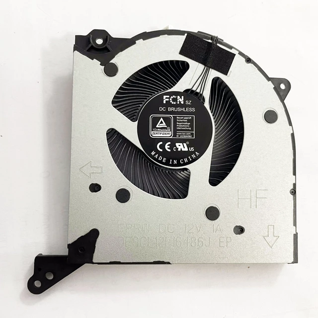 Alt view image 9 of 10 - Fleshy Leaf Replacement CPU+GPU Cooling Fan for Lenovo Legion 7 16IAX7 (82TD) R9000K Y9000K (2022) RTX 3080 3070 5H40S20727 5H40S20728 5H40S20729 5H40S20730 DFSCL12E06486J FPRV DFSCL12E16486J FPR