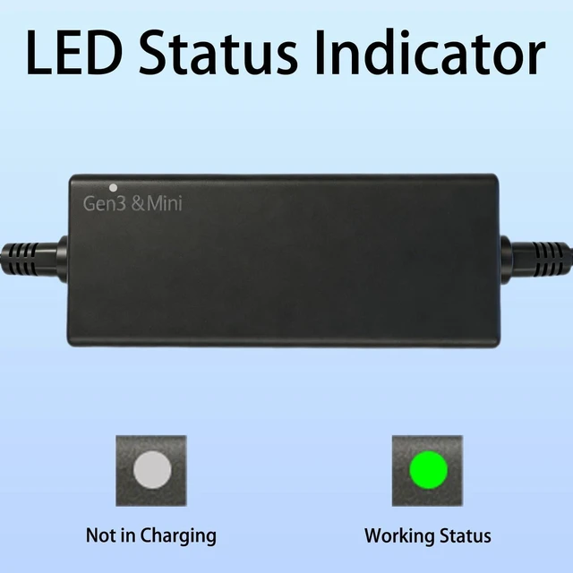 Alt view image 8 of 10 - Starlink Power Supply - 195W AC Adapter ^^ Replacement Waterproof Starlink Charger for Mini &Gen3 Standard Kits 16.4FT(5M), 57V 3.42A with Multi-Protection 18AWG