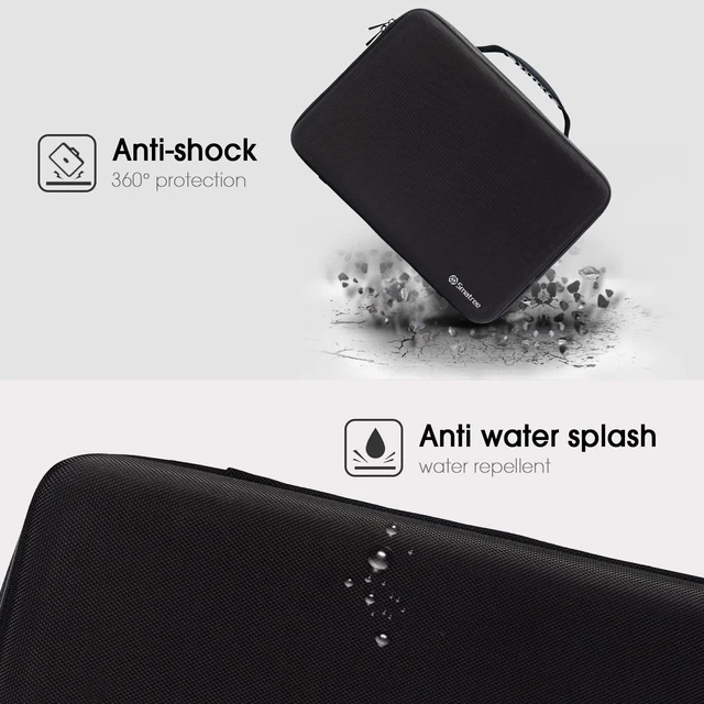 Alt view image 9 of 10 - Smatree Hard Laptop Shoulder Bag for 16 inch MacBook Pro M4 2024/M3 2023, 13 inch iPad Pro M5 2025/11 inch iPadPro M5 2025/13 inch iPad Air M3 2025, 15 inch Dell XPS 15 9510 (Fit US/EU/UK Power Plug)