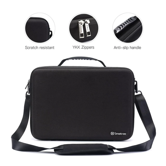 Alt view image 10 of 10 - Smatree Hard Laptop Shoulder Bag for 16 inch MacBook Pro M4 2024/M3 2023, 13 inch iPad Pro M5 2025/11 inch iPadPro M5 2025/13 inch iPad Air M3 2025, 15 inch Dell XPS 15 9510 (Fit US/EU/UK Power Plug)