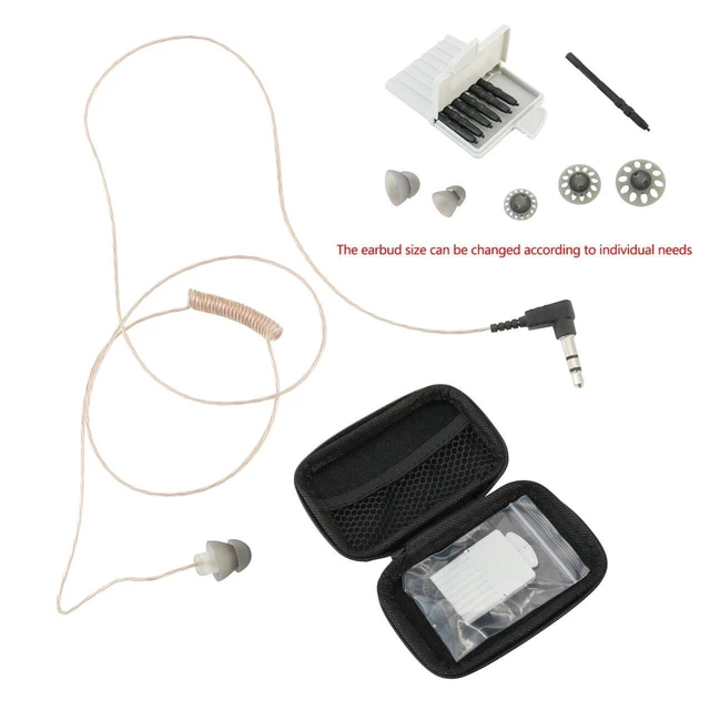 Alt view image 8 of 10 - Hearangel Covert Police Listen Only Earpiece with 3.5mm Connector, Ultra-Thin Wire,Tubeless for Remote Speaker Mic